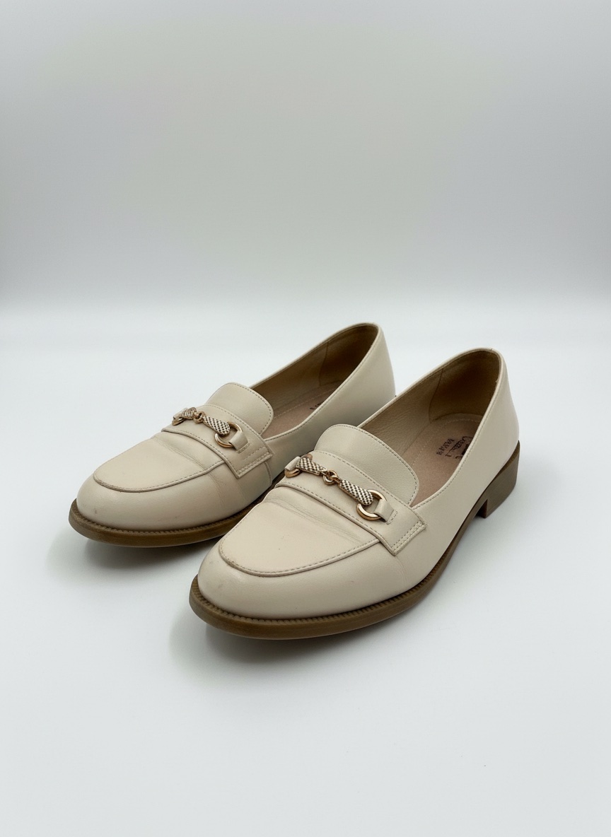 Mocassins nude Wide Fit – Pointure 42 +