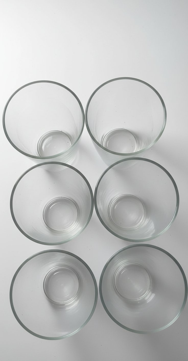  Lot 6 verres d'eau neuf cachetés importés de Home center