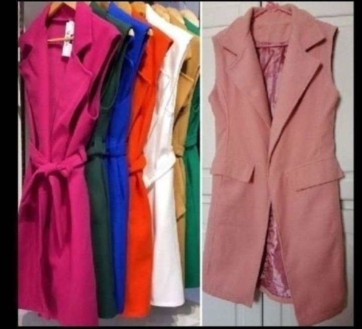 Manteau sans manche en laine 