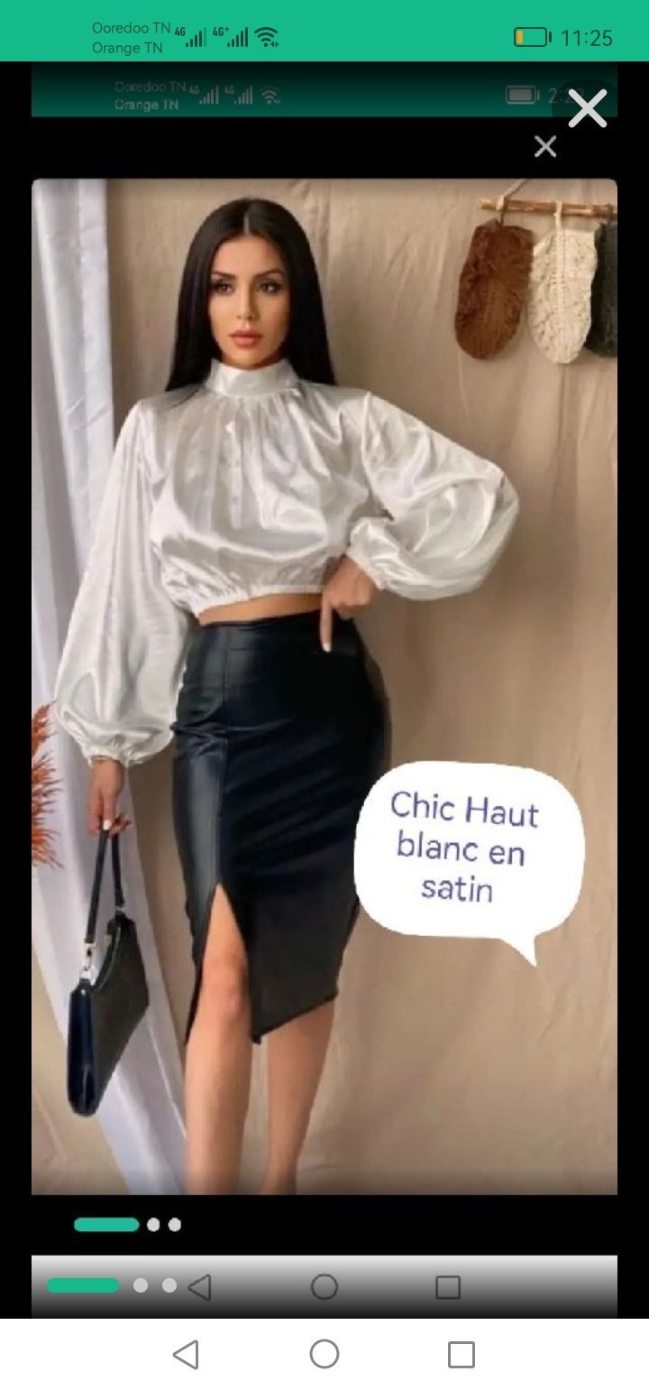 Haut satin 