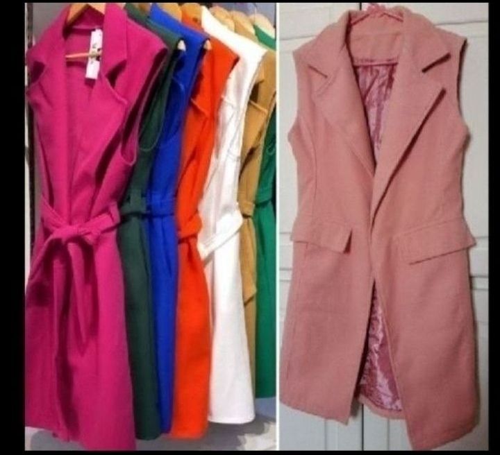 Manteau sans manche en laine 