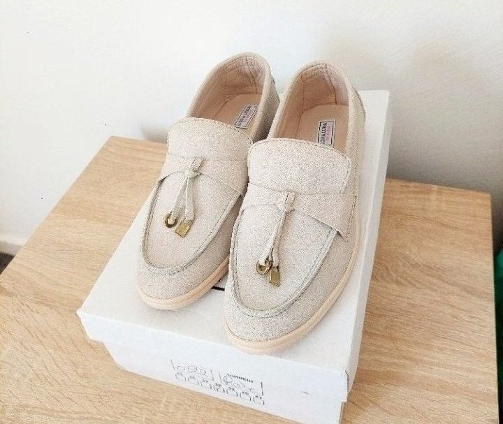 Loafers gris clair 