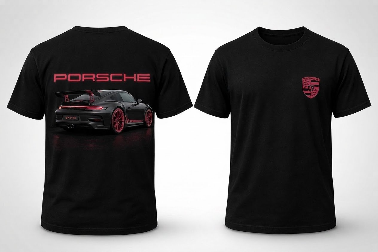 "Porsche GT3 RS Racing Tee - Black Edition"