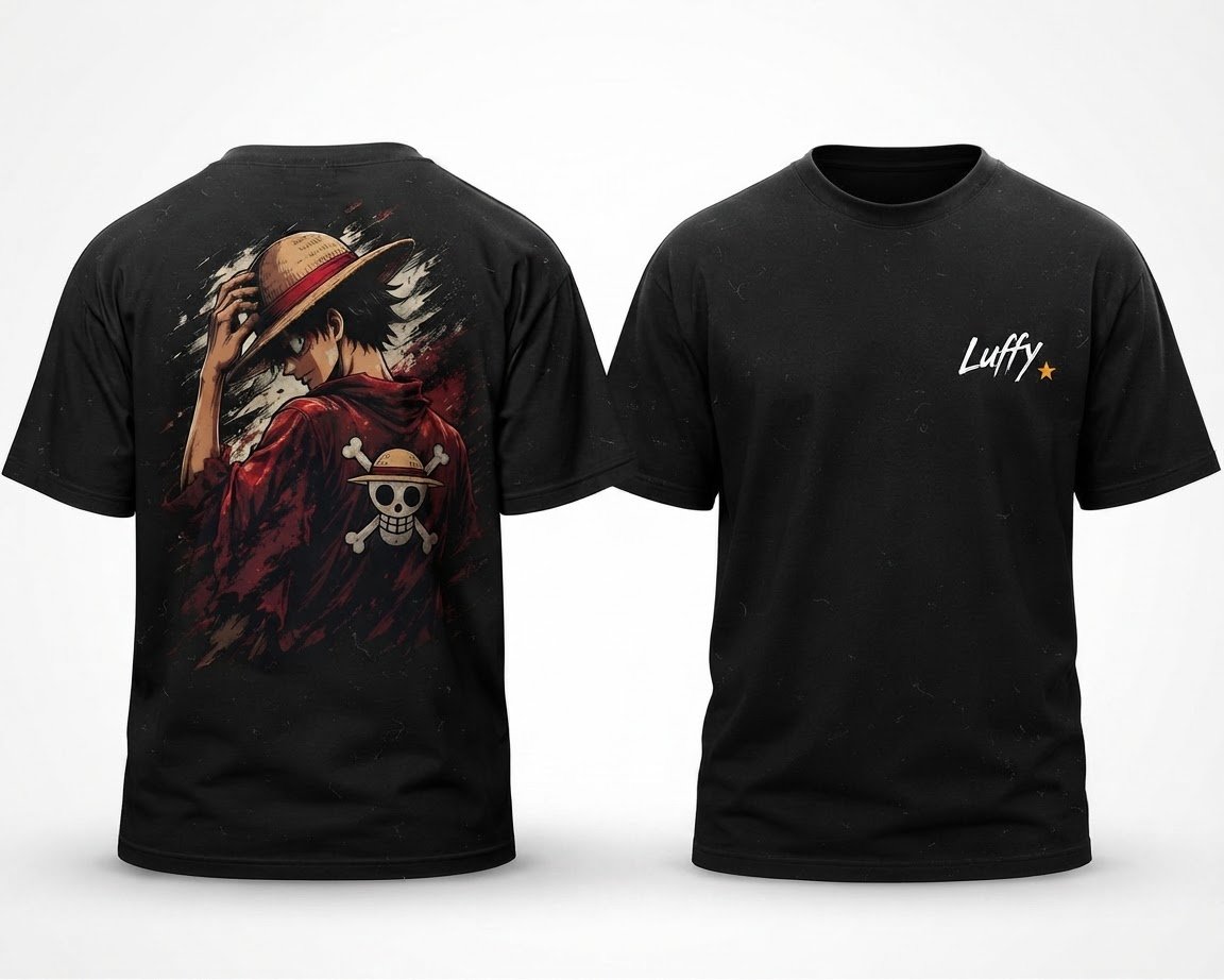 "One Piece Luffy Straw Hat Tee - Anime Streetwear"