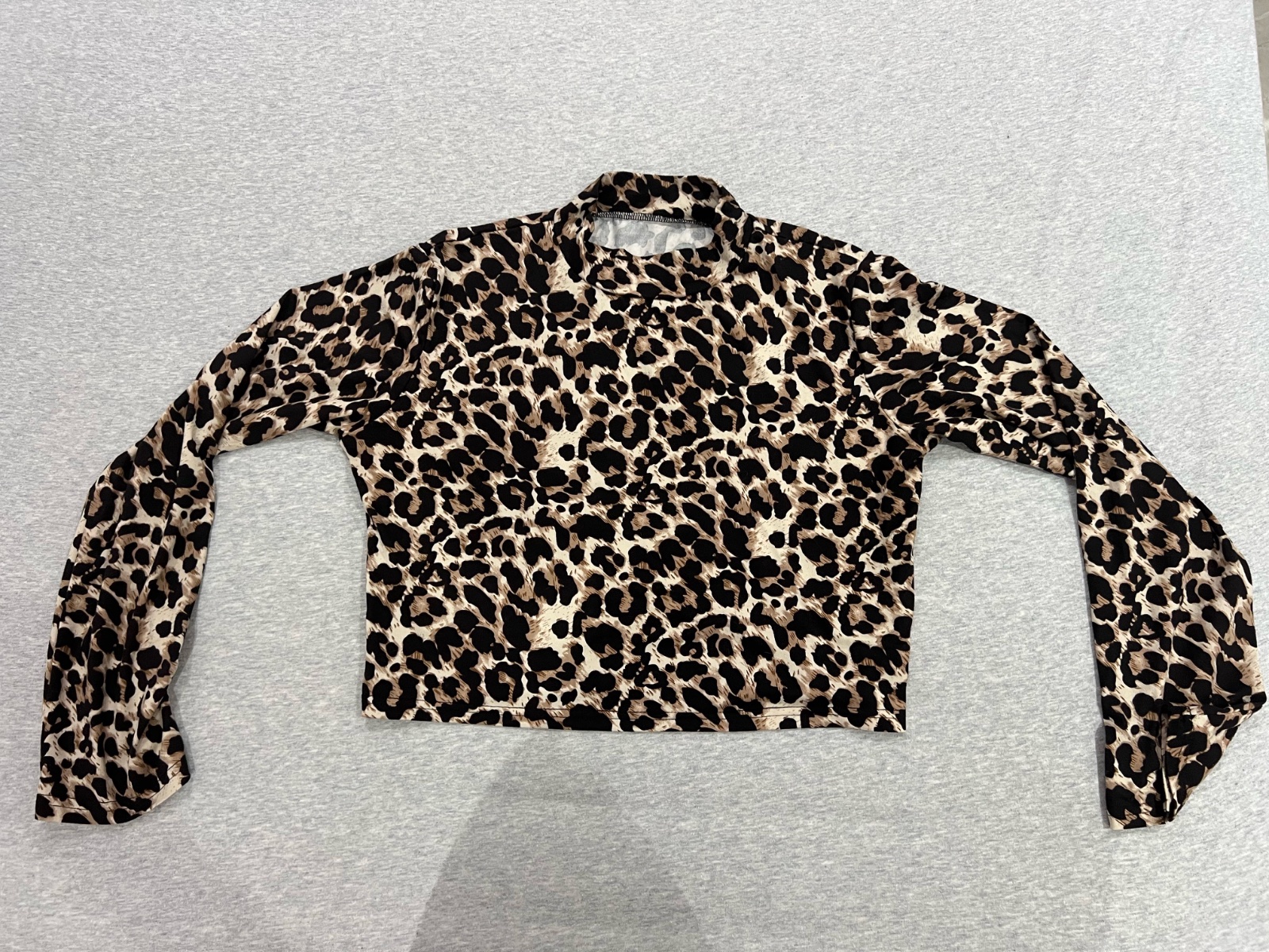 Crop top léopard