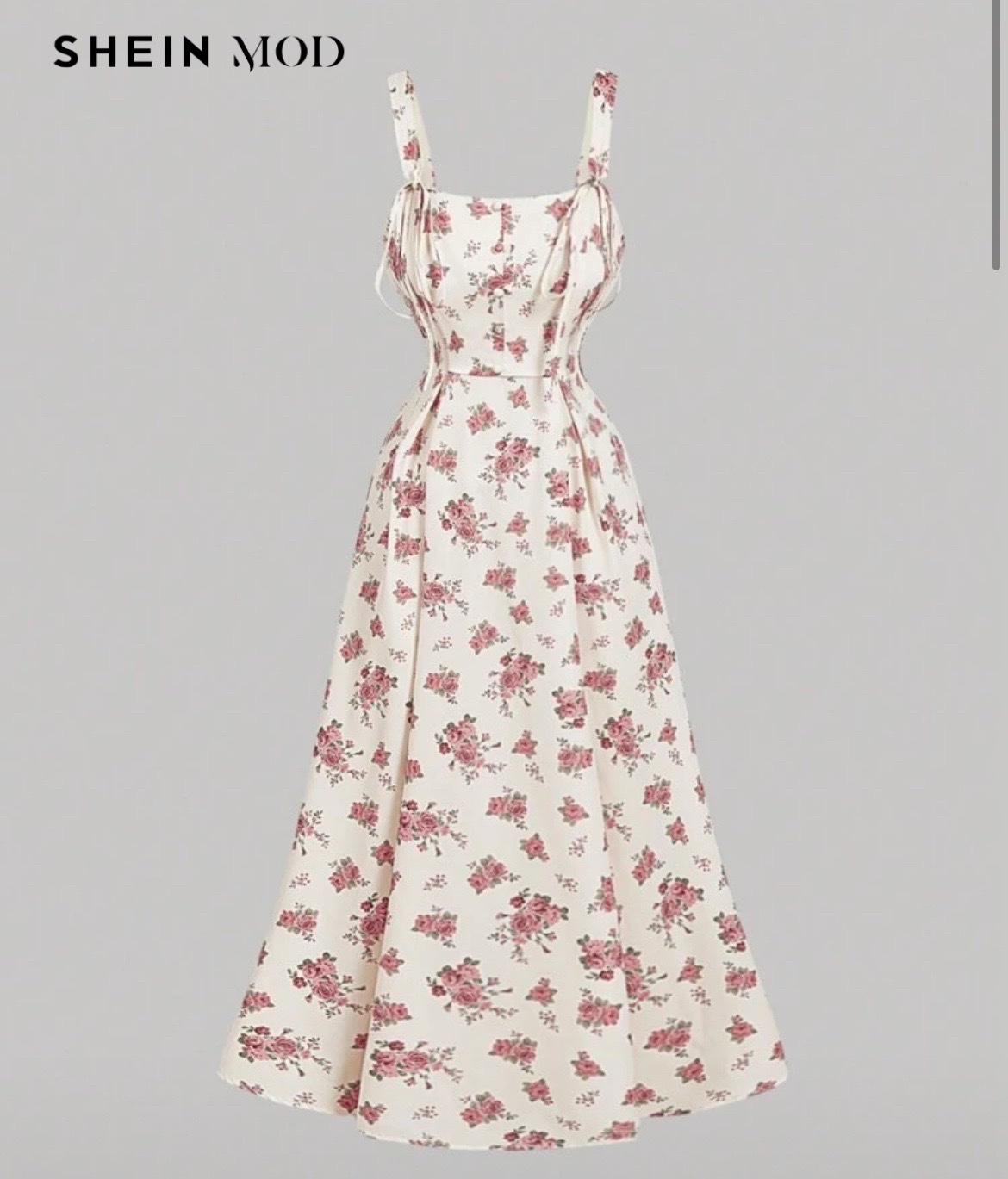 Robe longue fleurie