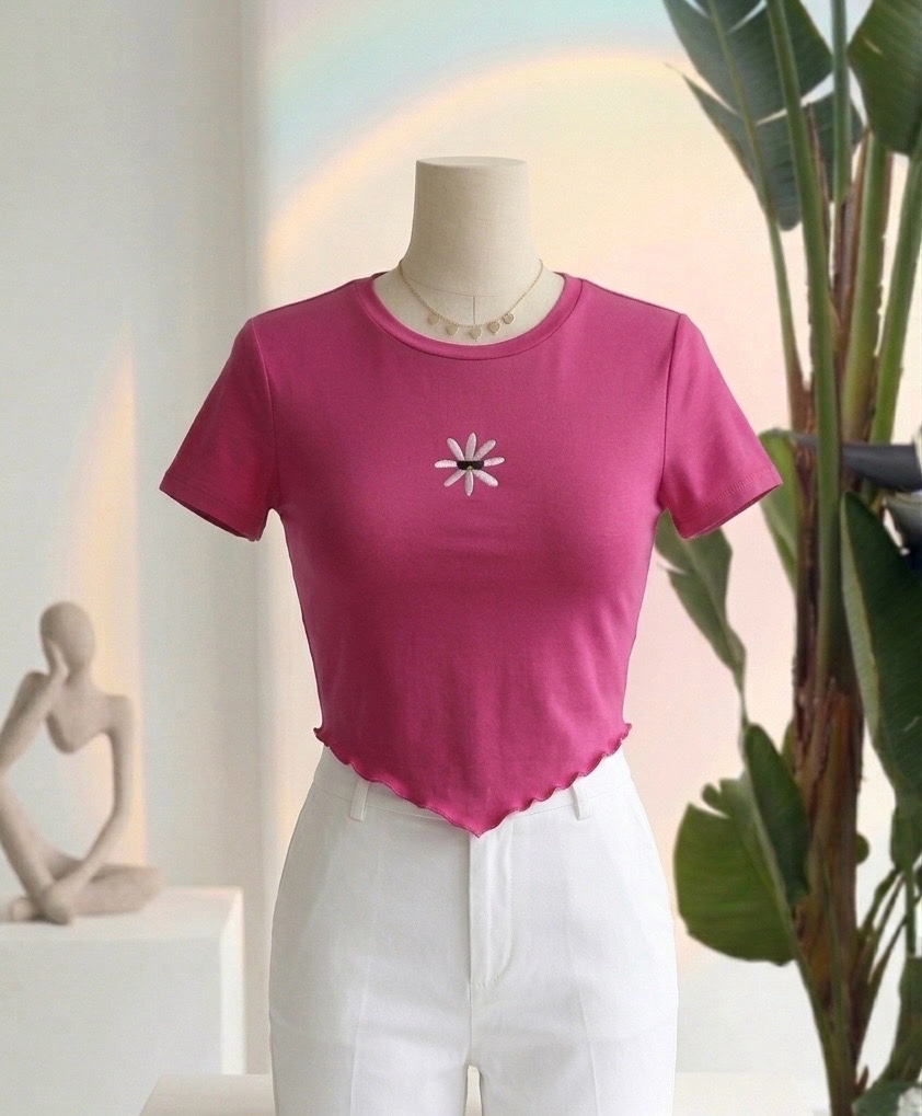 Pull rose taille S