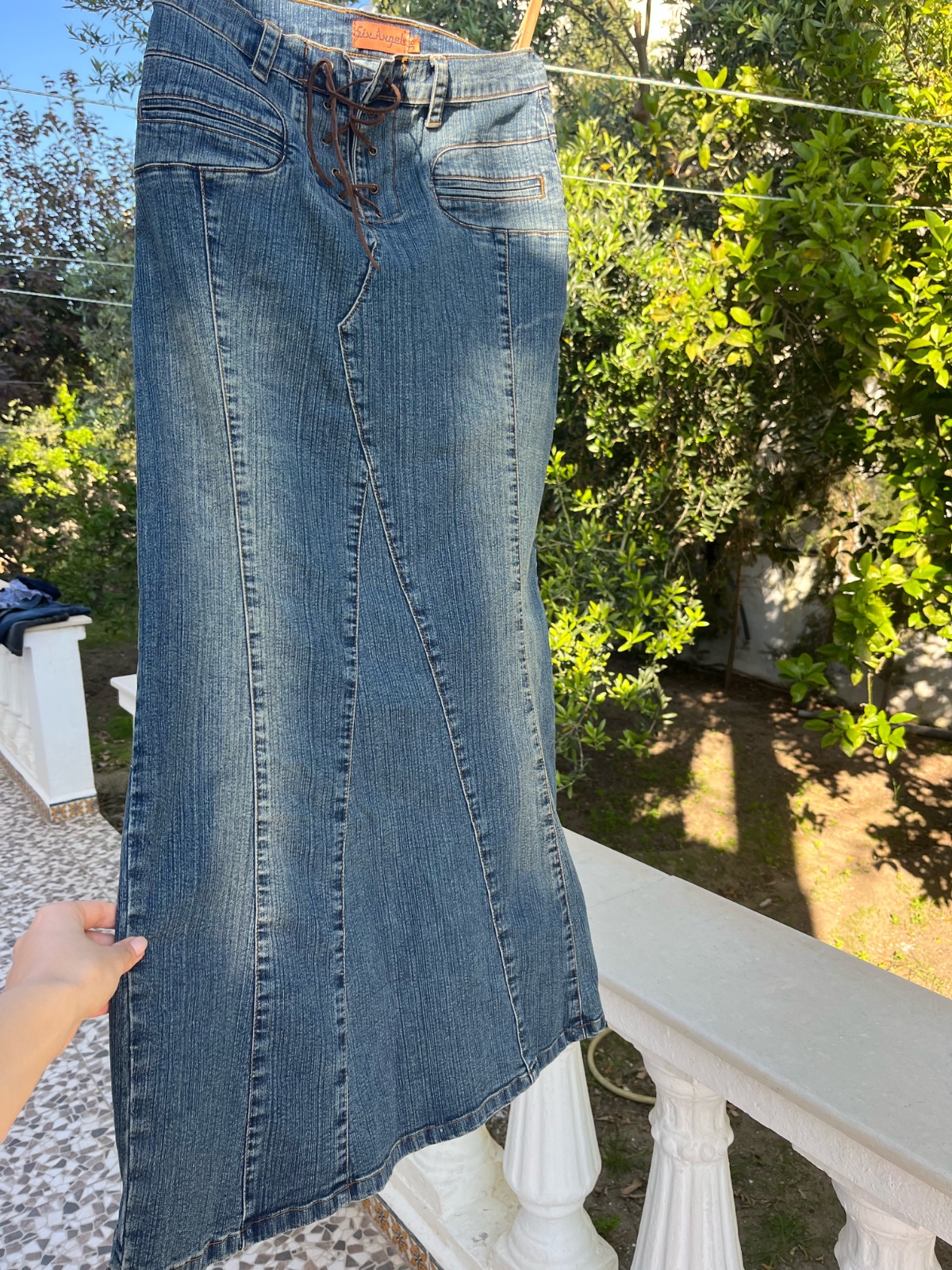 Maxi jean skirt
