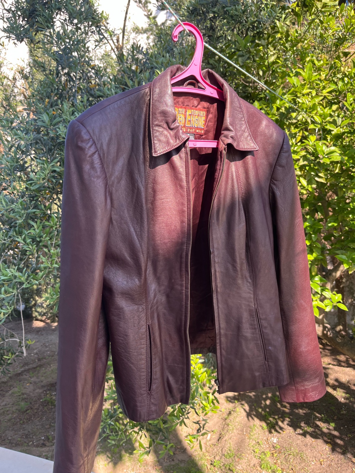 Cherry red jacket