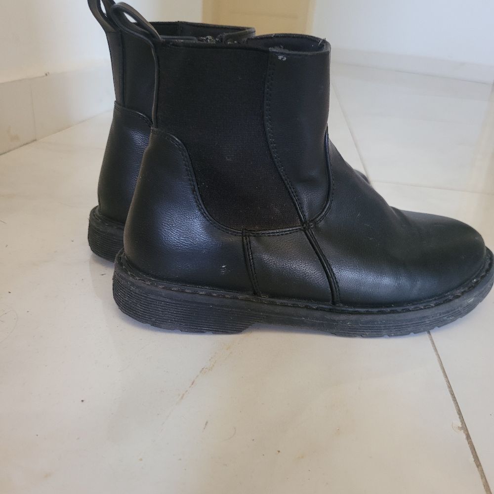 Bottine en cuir