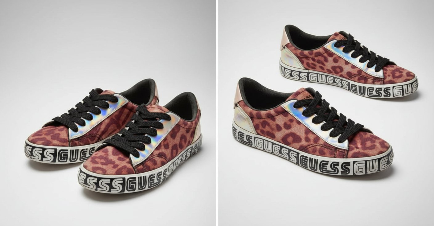 Baskets Guess imprimé leopard