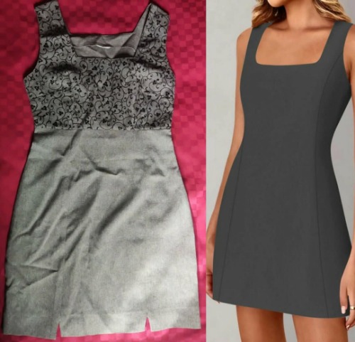 Mini Robe droite de tailleur 