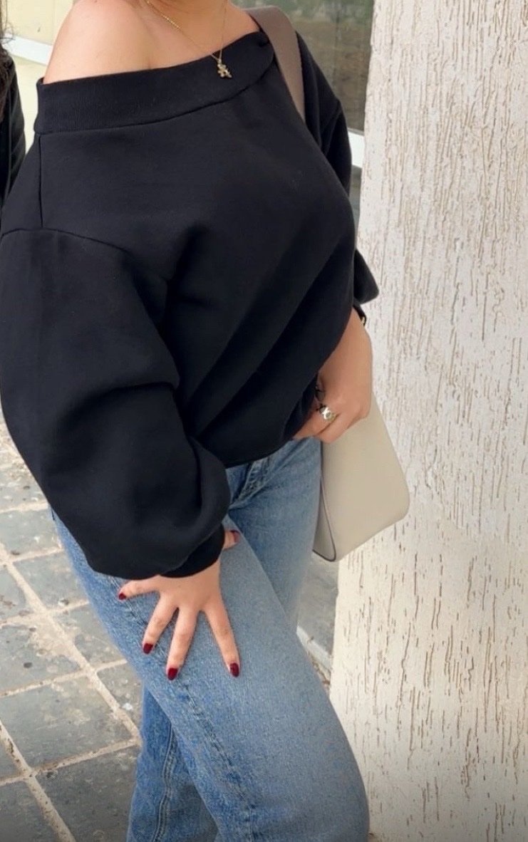 Pull col bateau noir 