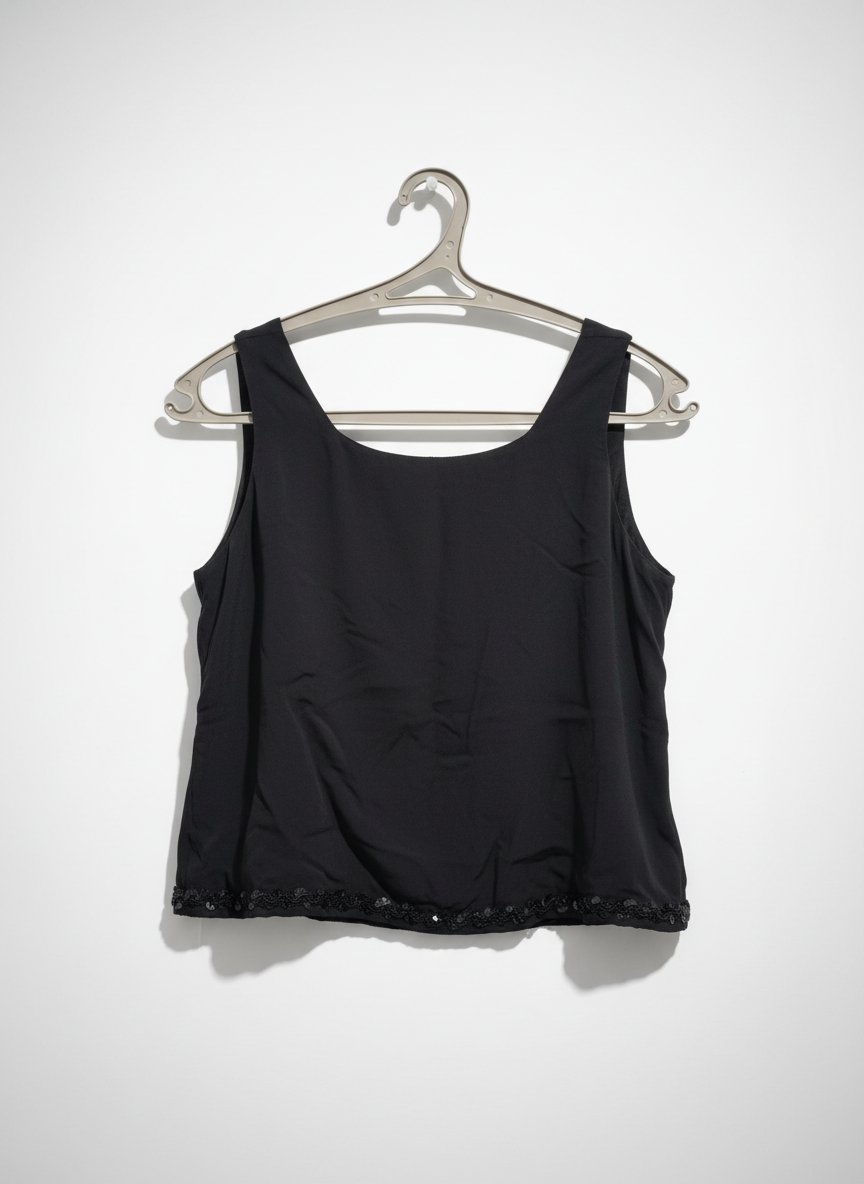 Tshirt noir avec strass