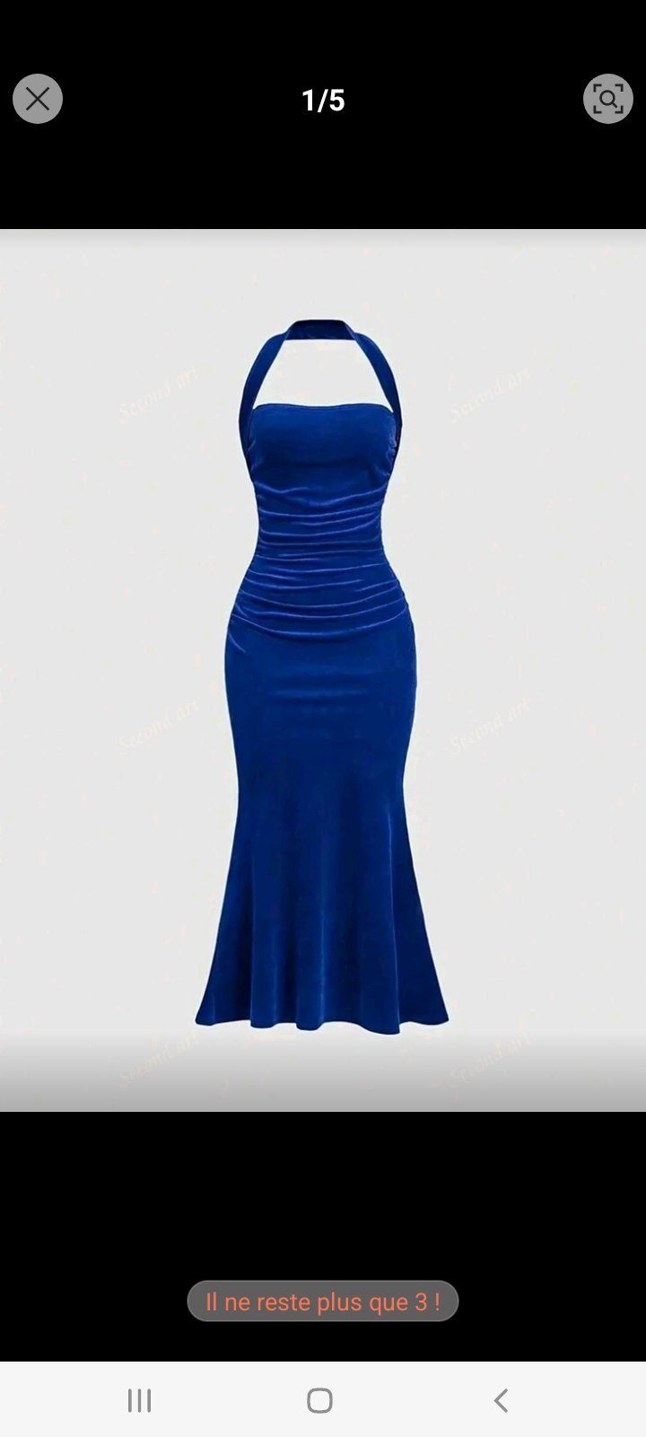 Robe bleu 