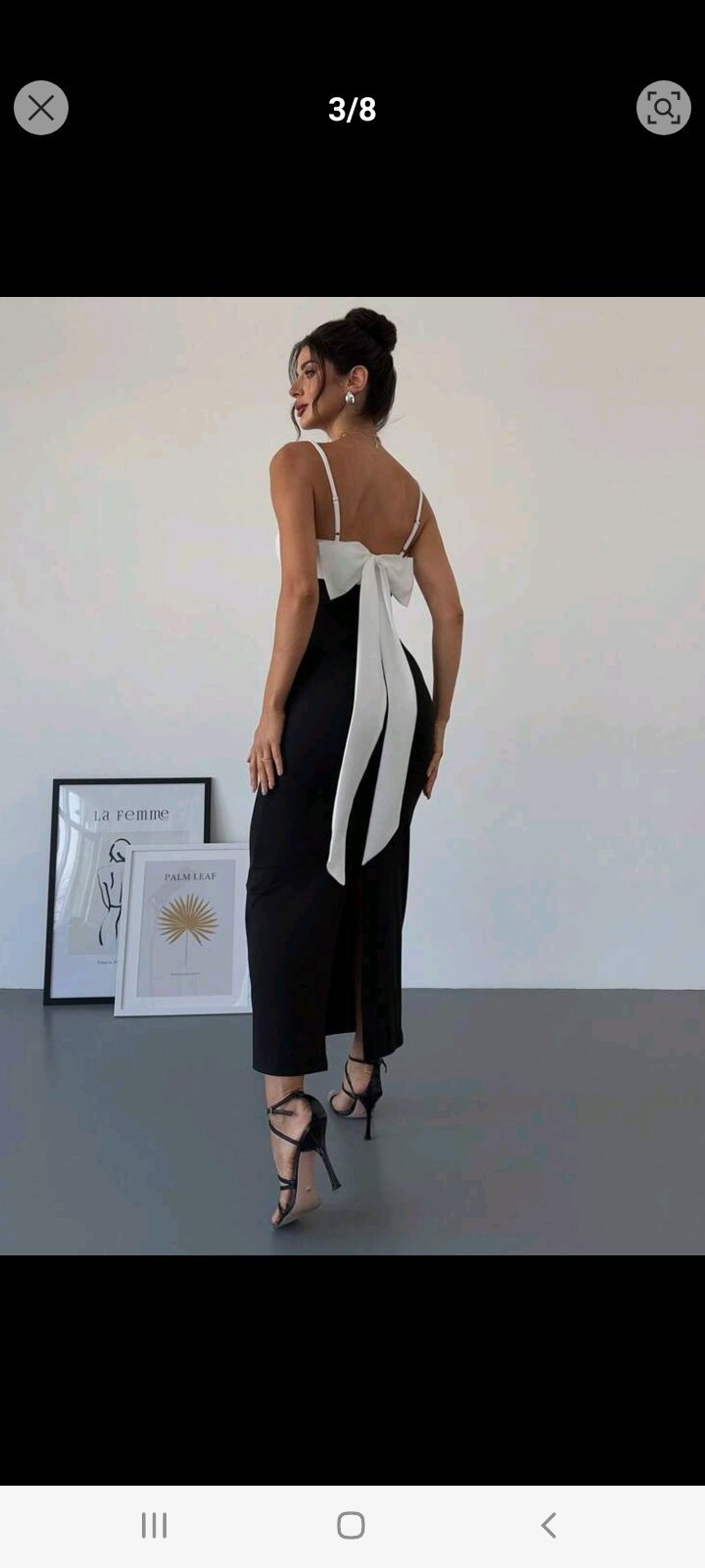 Robe noir et blanc