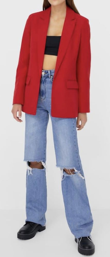Blazer rouge taille L 