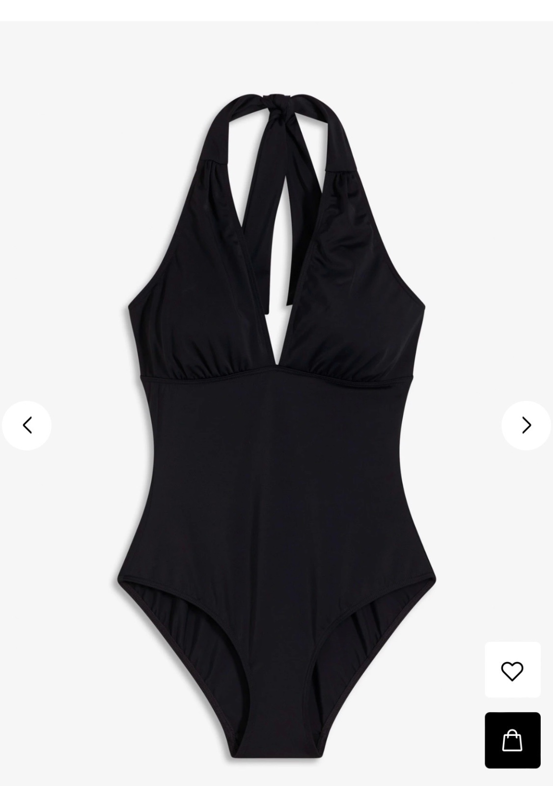 Maillot dos nu noir 