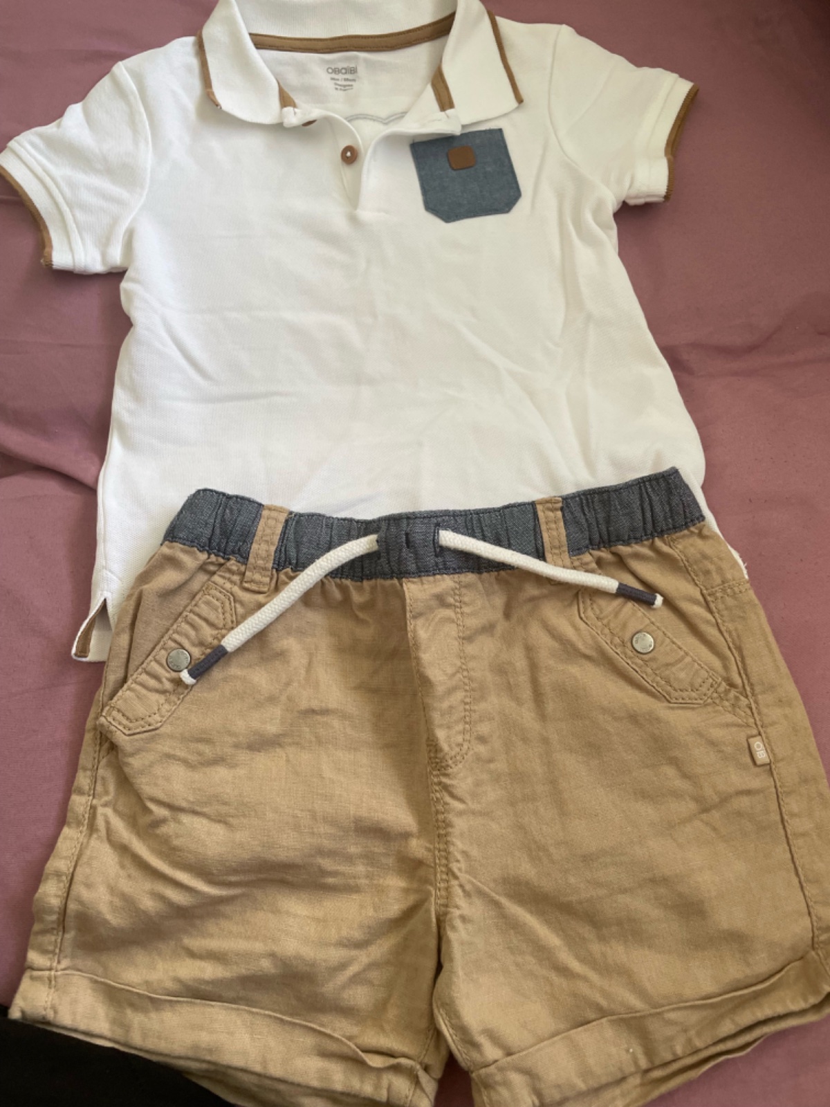 Ensemble polo et short 3 ans 