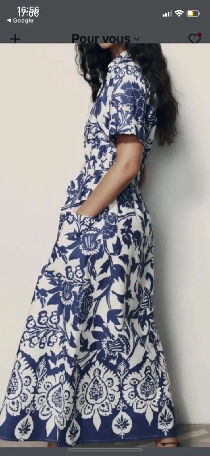 Robe fleurie zara