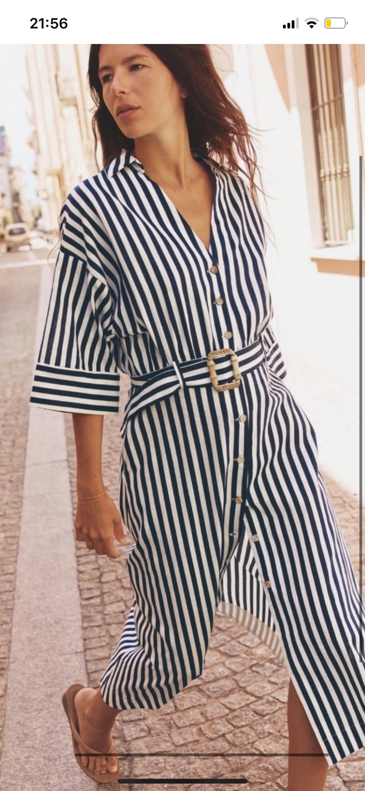 Robe rayée zara