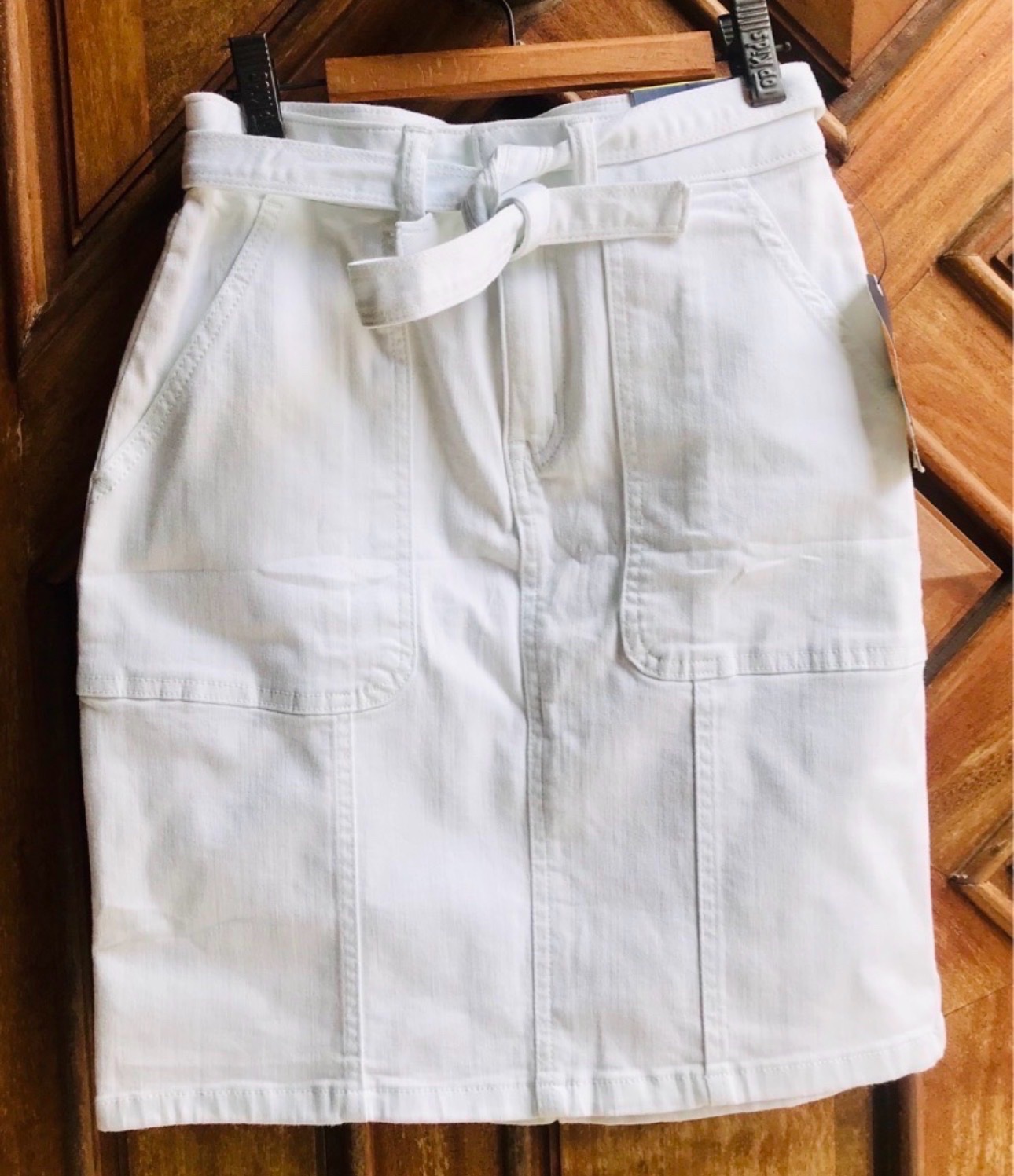 Jupe blanc en jeans
