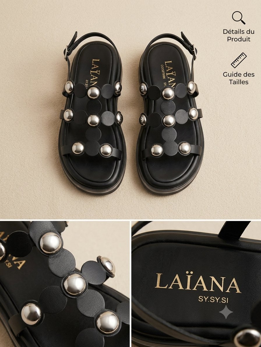  Sandales  LAÏANA – Comme Neuves