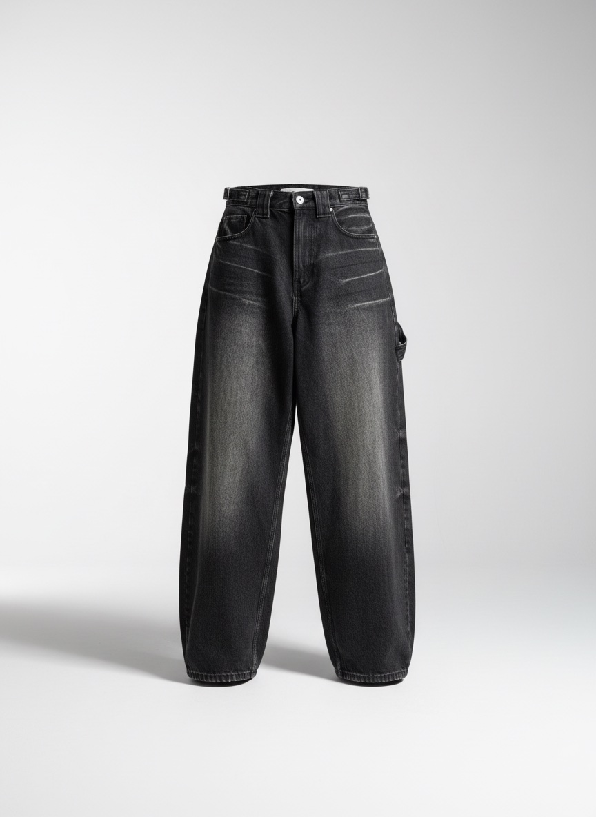 Faded black jeans taille 36