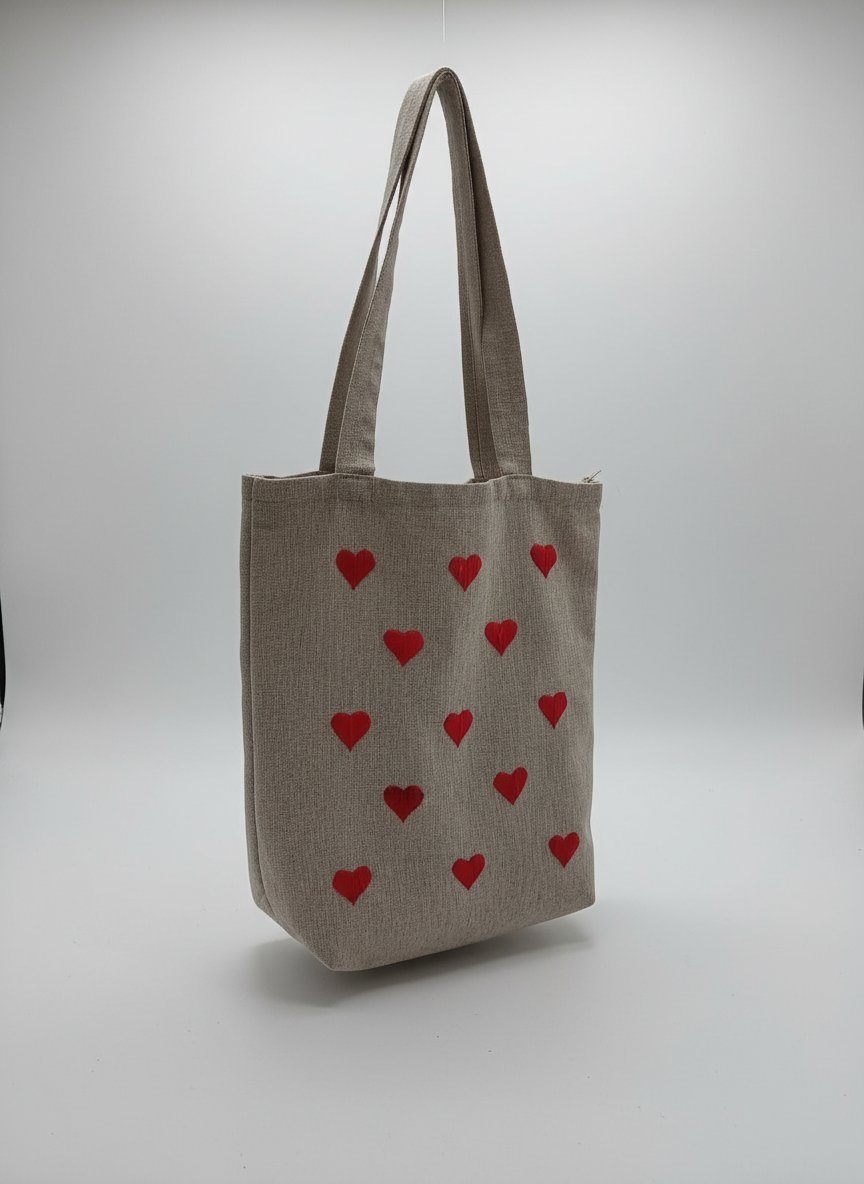 Tote bag coeur 