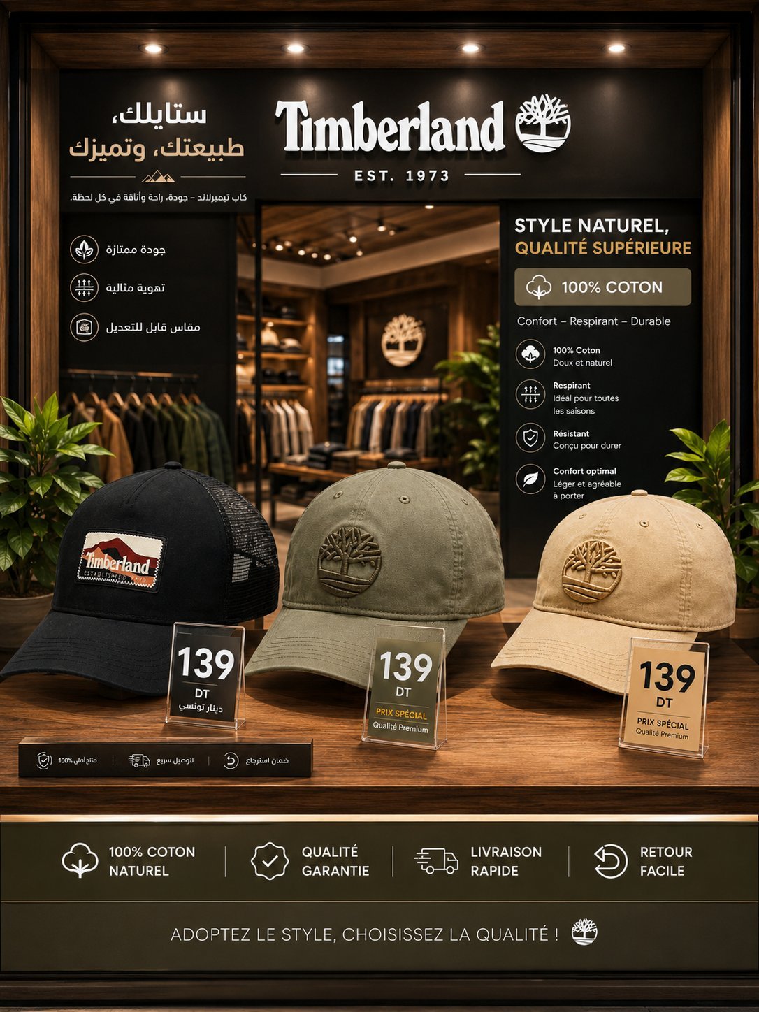 Casquette timberland✅