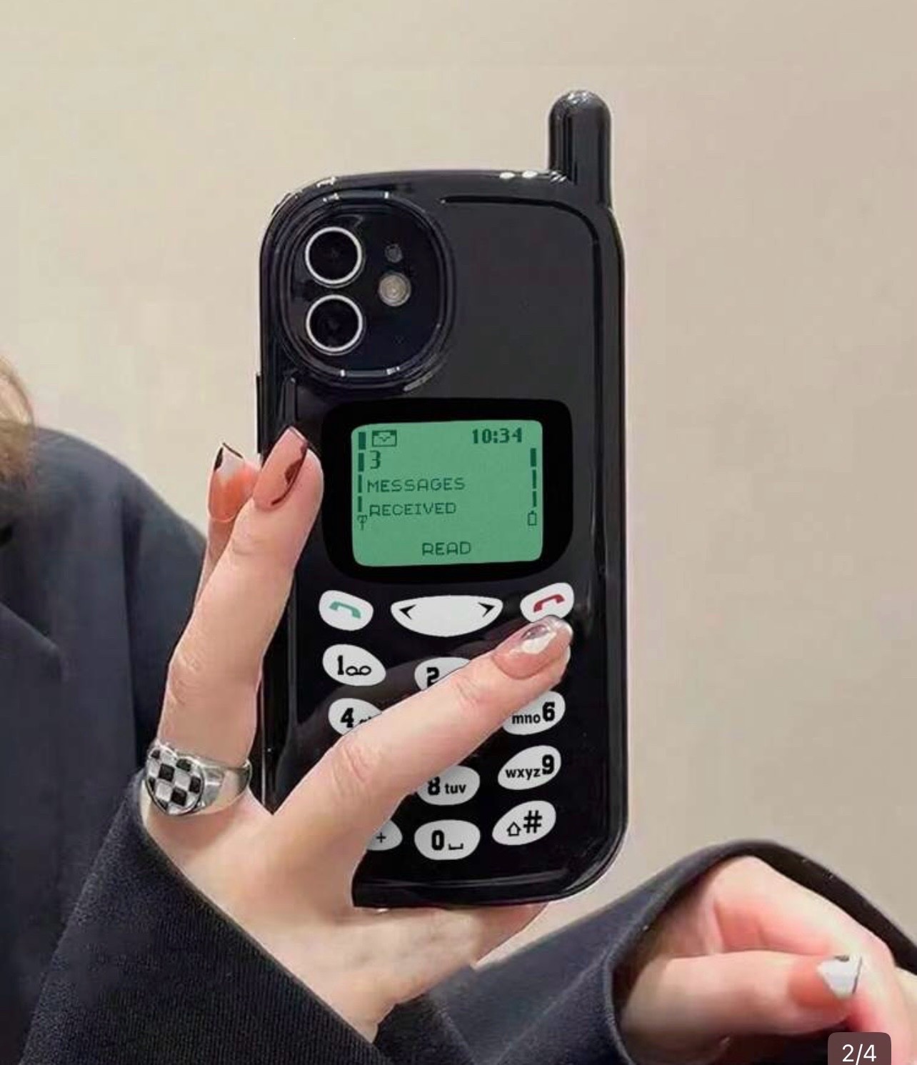     Coque iPhone Style Talkie-Walkie Noir📱