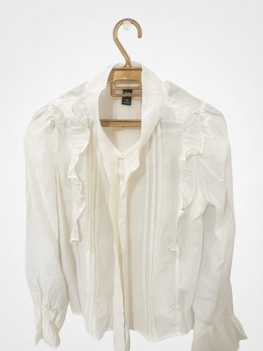 Chemise transparente blanc casse jamais porte