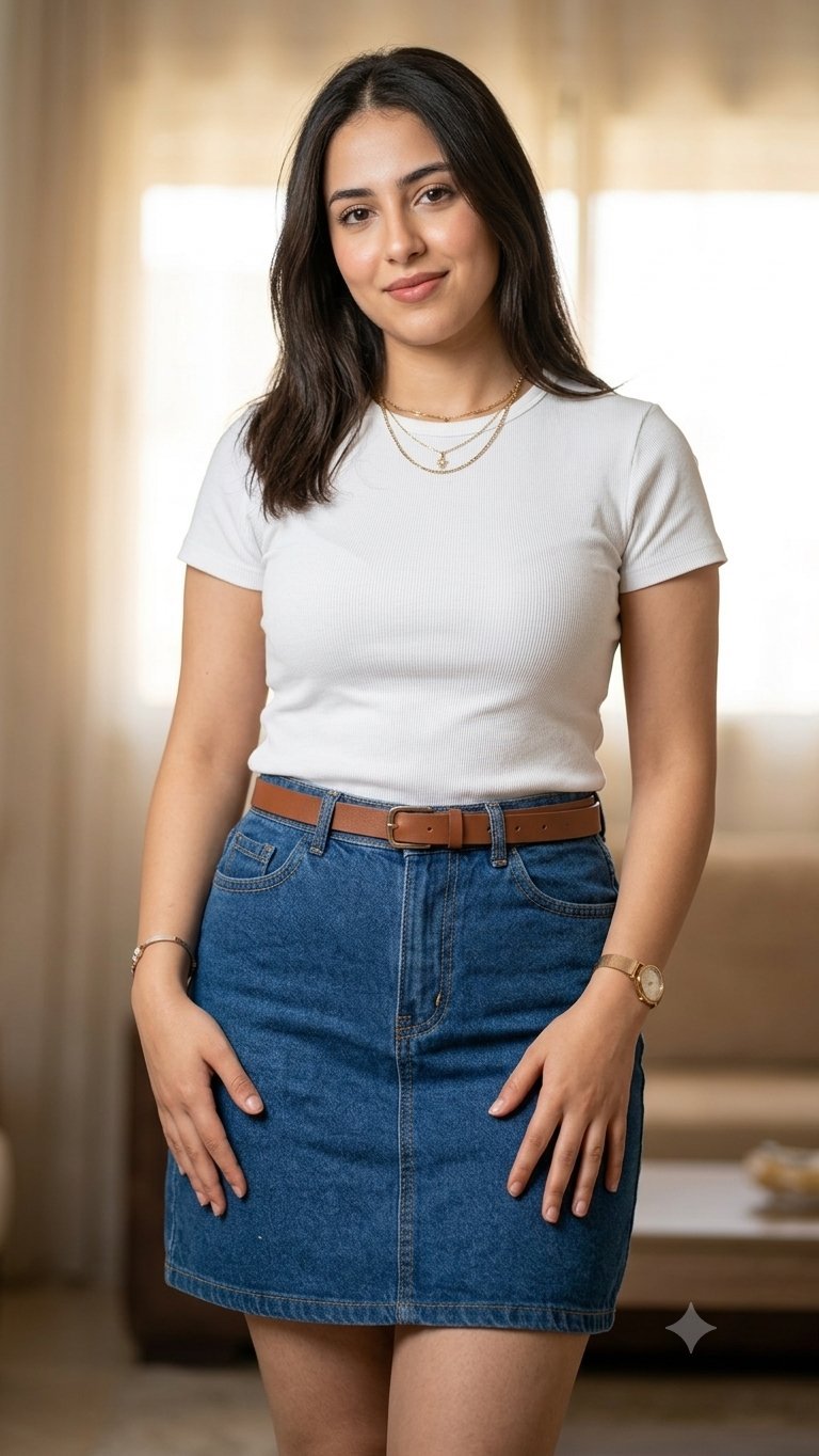 Jupe femme courte en jeans