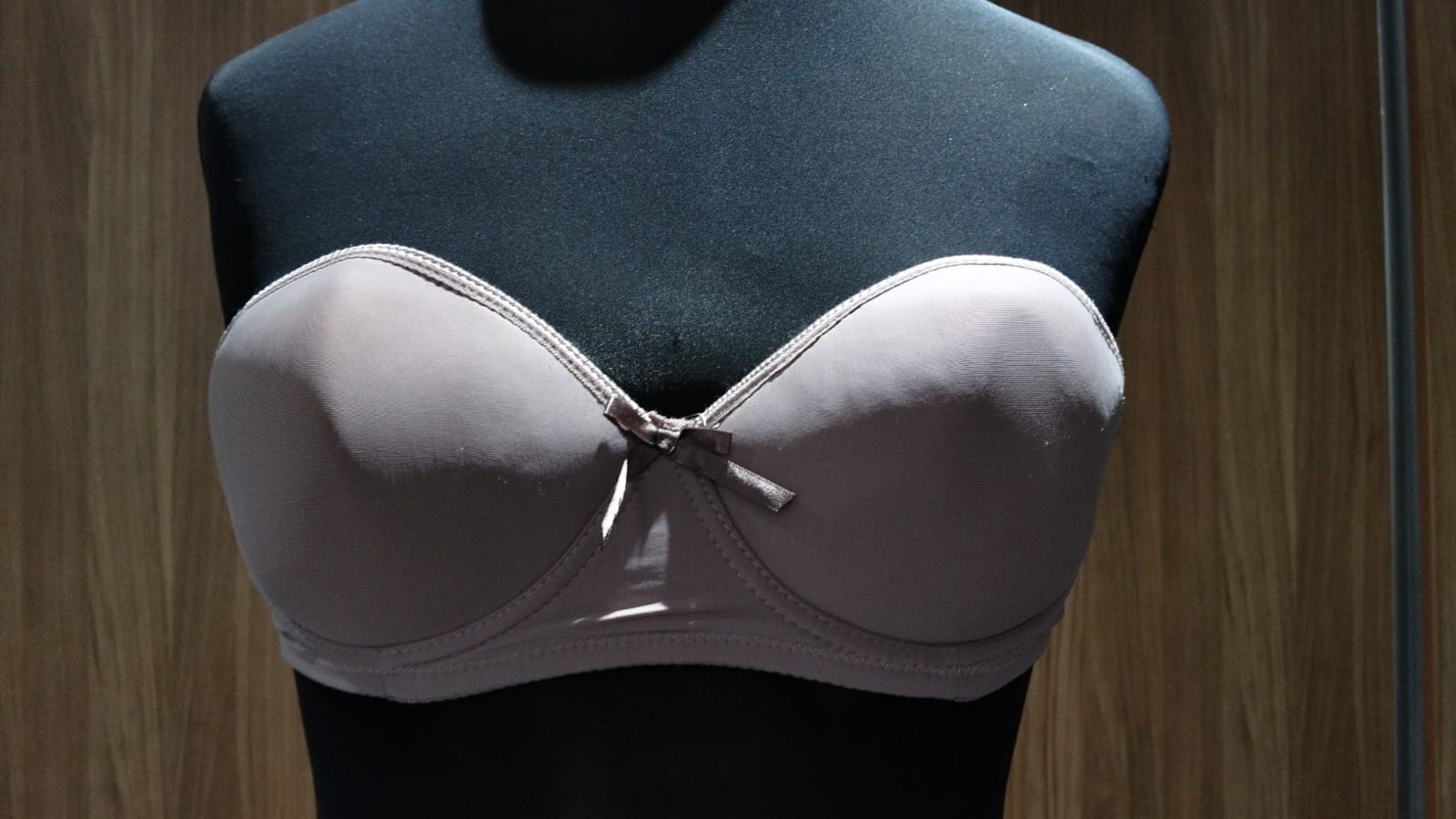 Soutien-gorge Bandeau Rembourré avec Nœud Décoratif