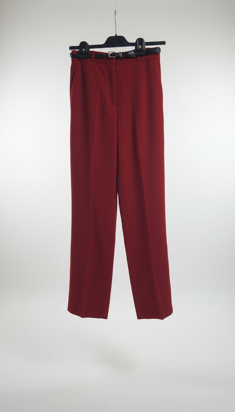 Pantalon large avec ceinture 