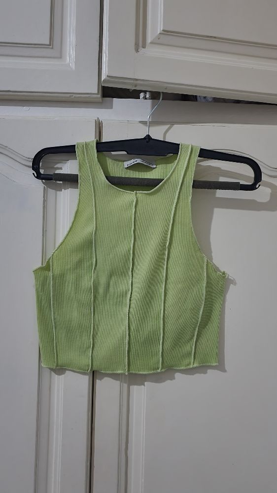 Crop top vert pastel