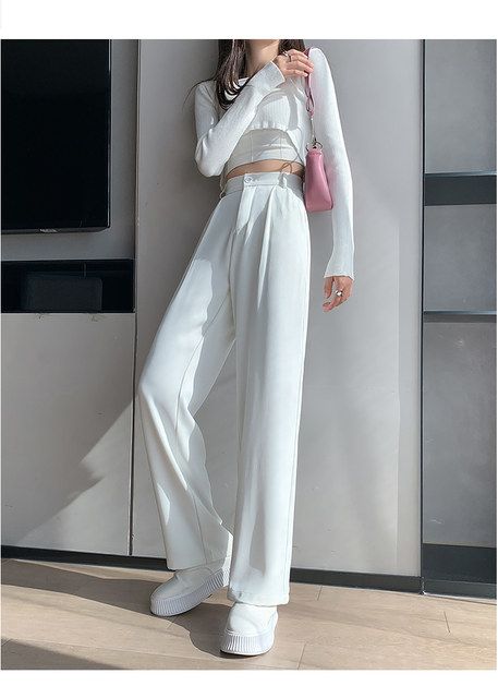 Pantalon large blanc
