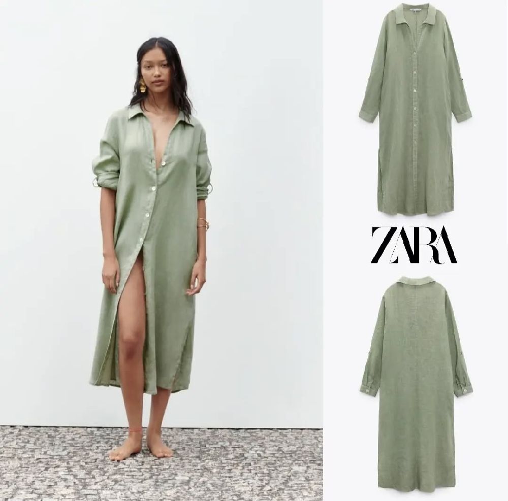 Robe zara avec un petit fente kmechha khfif w ybared  