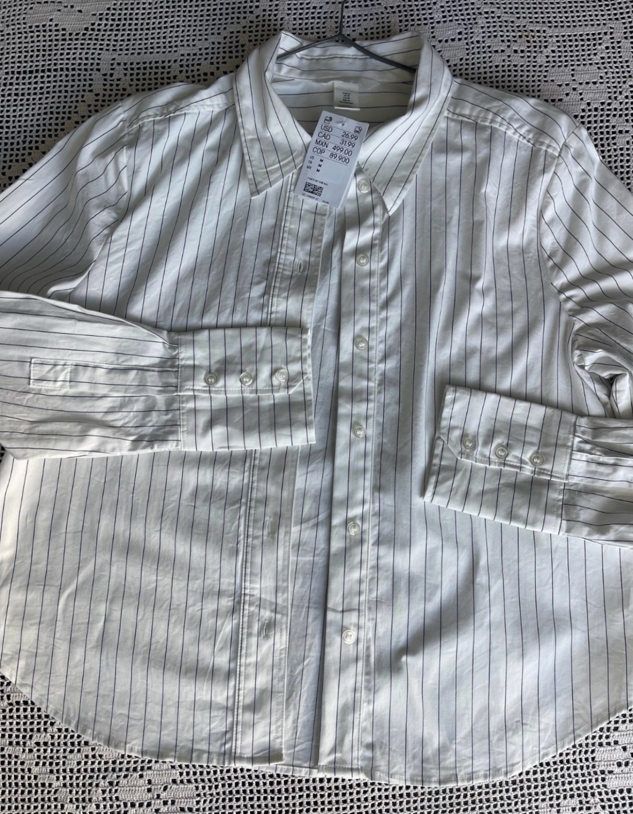 Chemise h&m 97% coton 