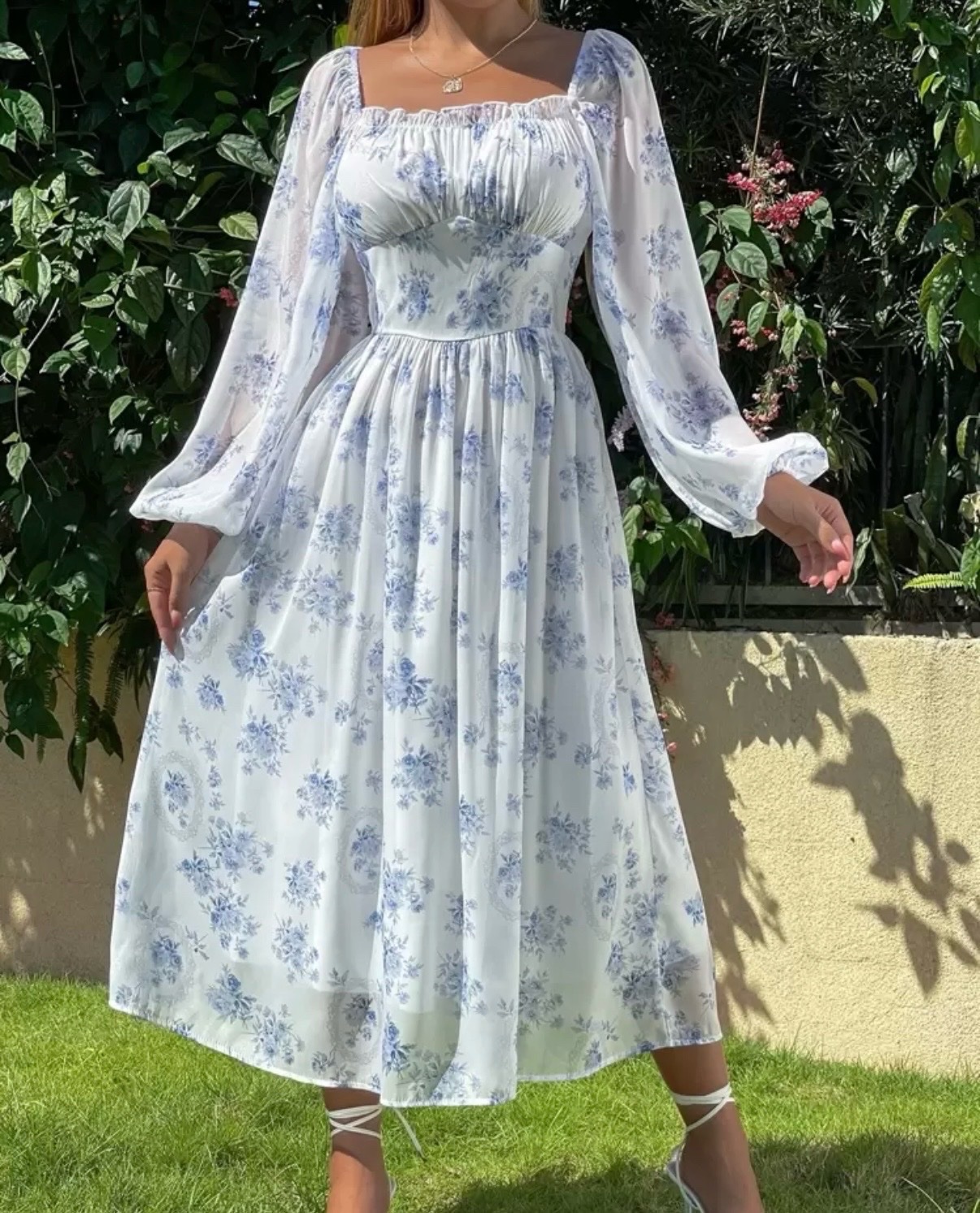 Robe shein fleurie