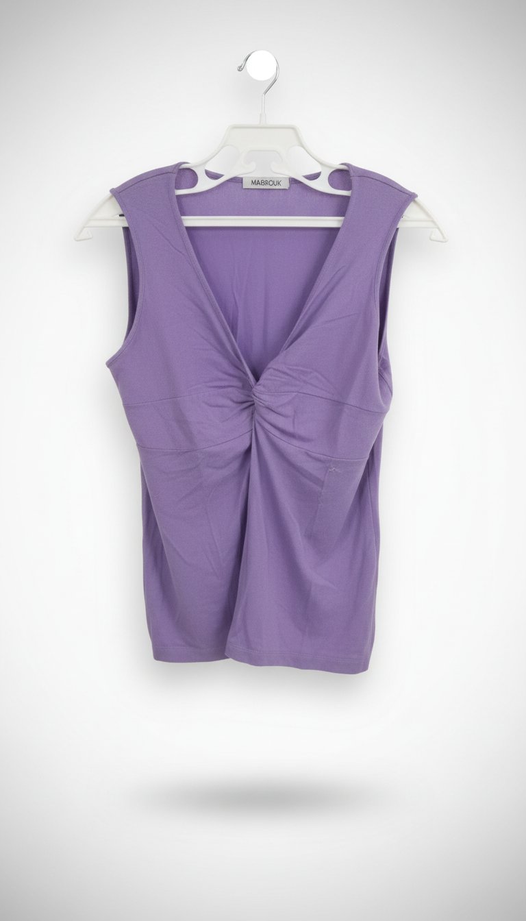 T-shirt débardeur violet 