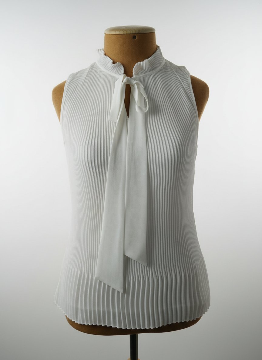 Chemisier blanc plissé état neuf la marque DKNY la taille M/L 