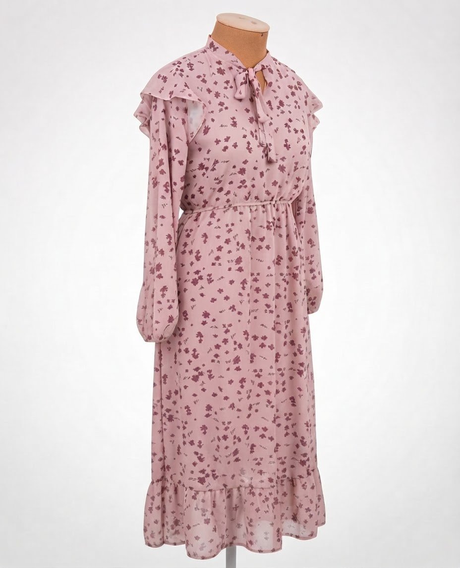 Une jolie robe mousseline avec doublure la taille M made in italy 