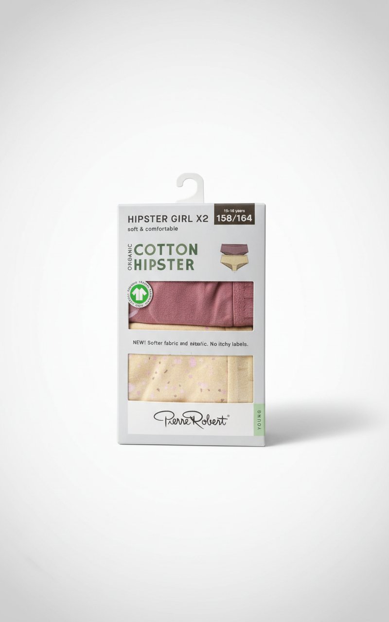 Pack de 2 jolis Slips Cotton age 13/14 ans