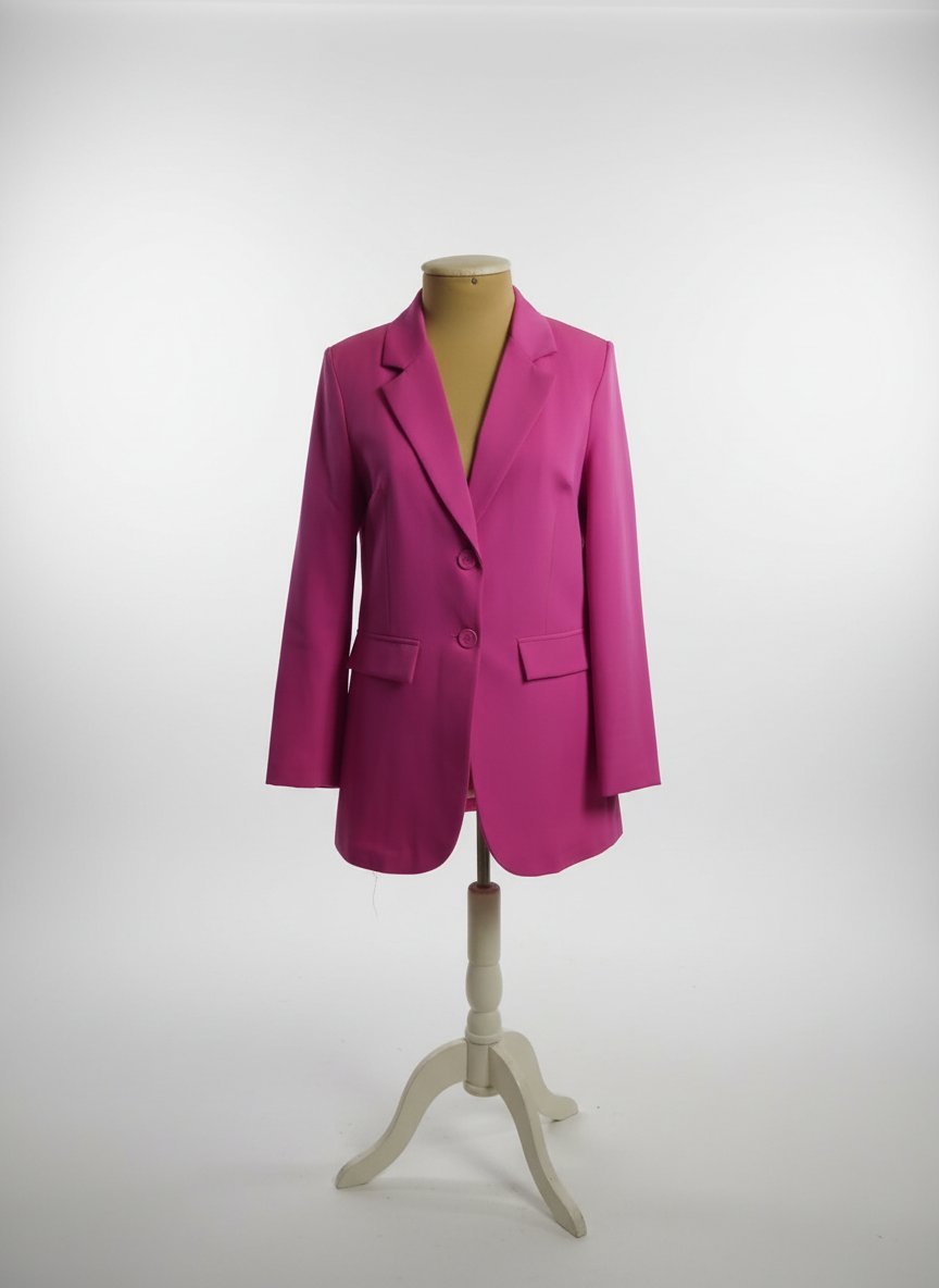 Blazer mi longue fuchsia Neuf la taille M/L 