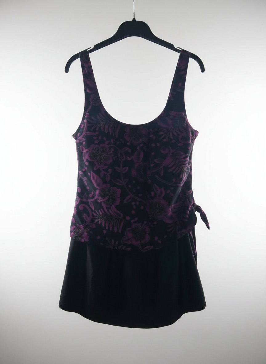 Un joli maillot de bain avec jupette en bon état la taille 42