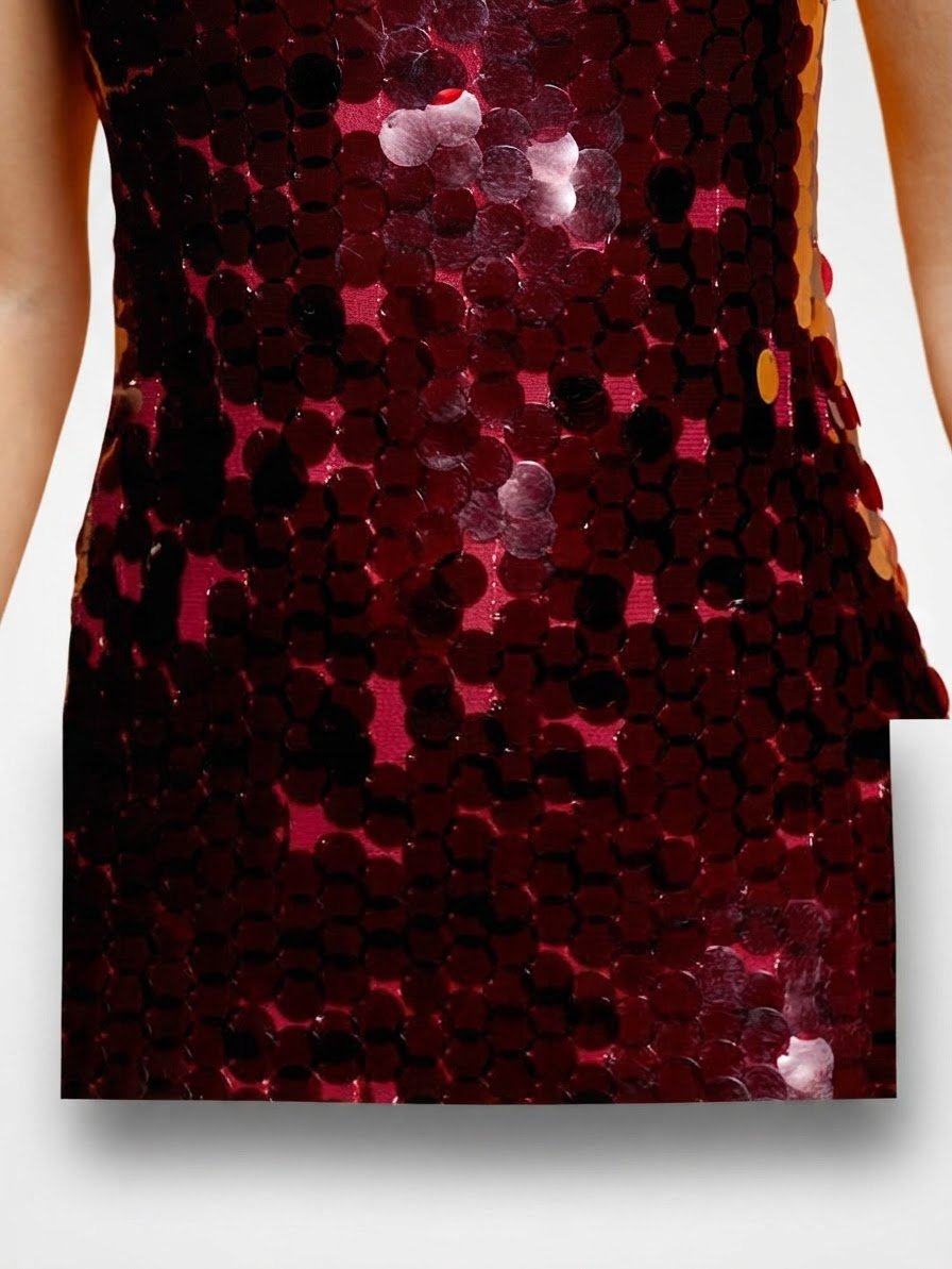 Robe sequin rouge Neuve pour fillette 12/13 ans