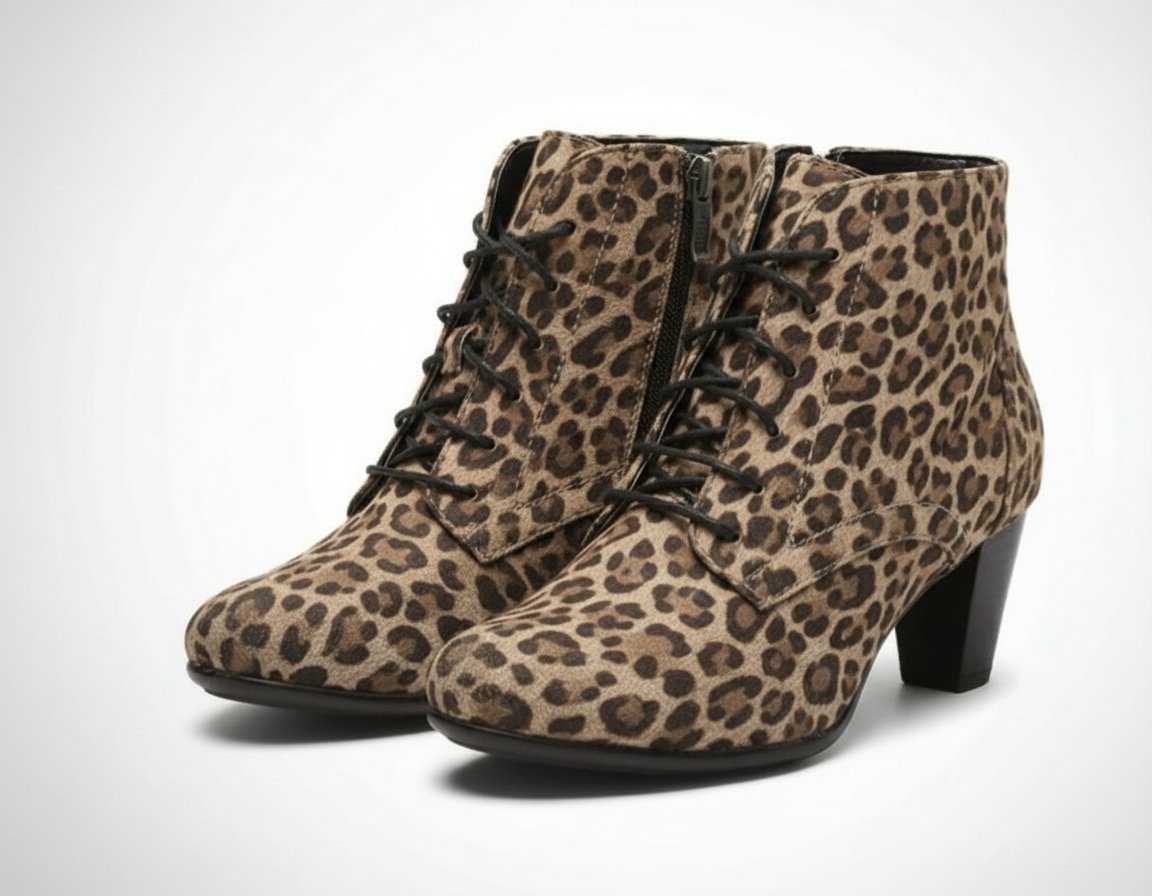 Des jolis bottines tigre neufs trés légers demi talent pratique pointure 36