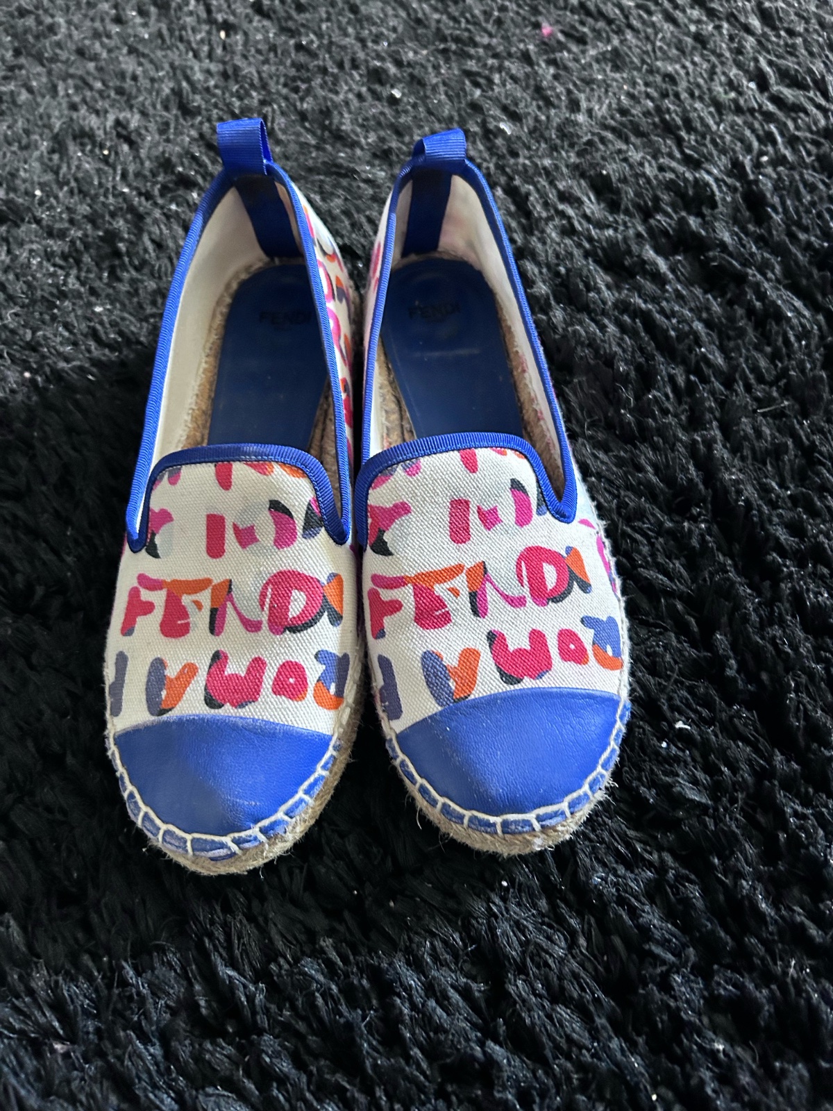 Espadrille fendi multicouleurs 