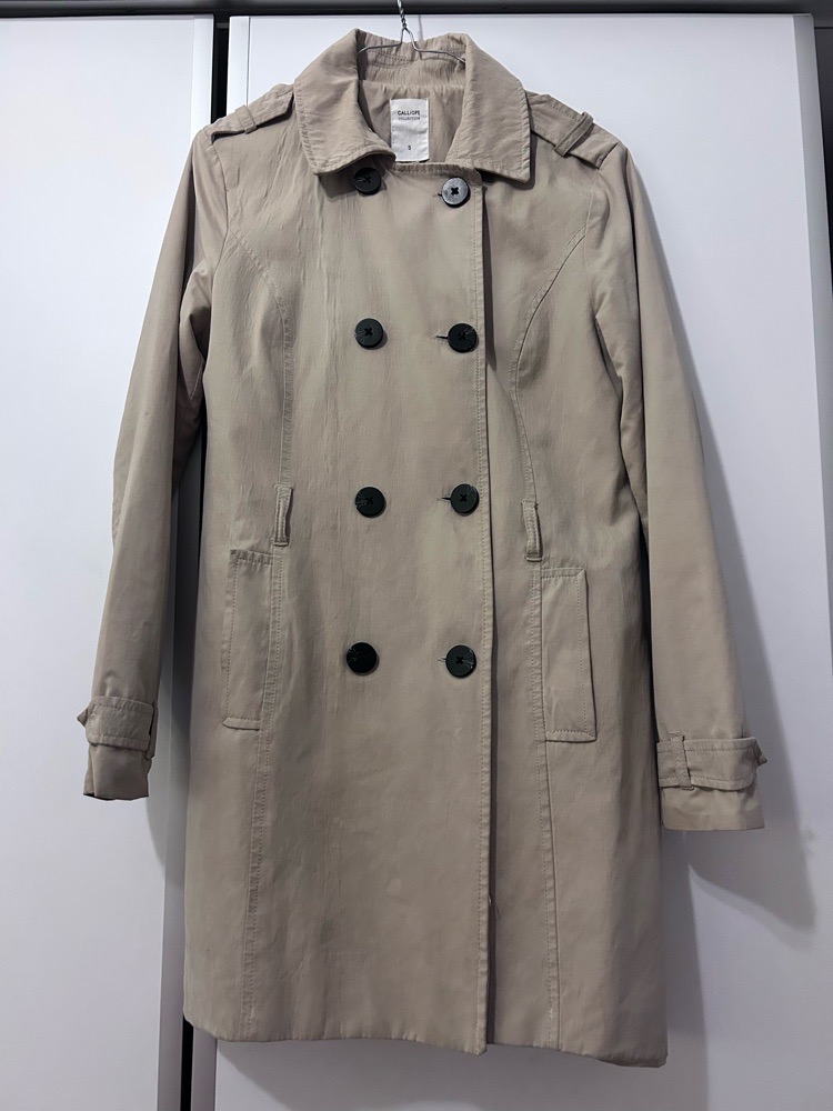 Trench coat sans ceinture 